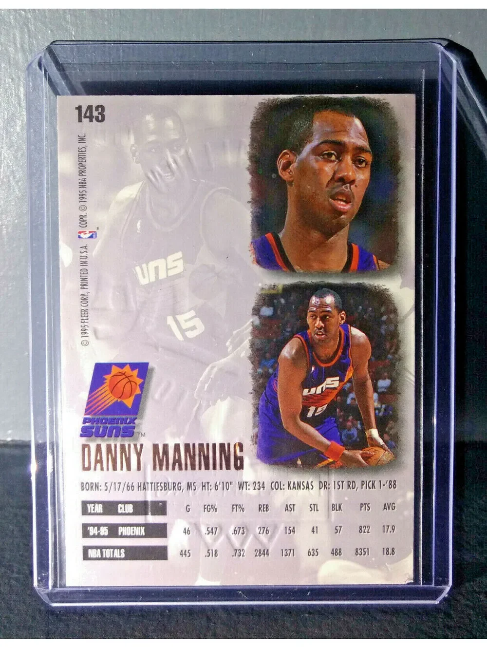 1995-96 Danny Manning Fleer Ultra Gold Medallion #143 Basketball Card